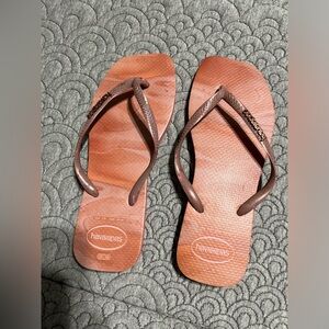 NEW Havaianas Copper/Brown Women's Flip Flop Sandals